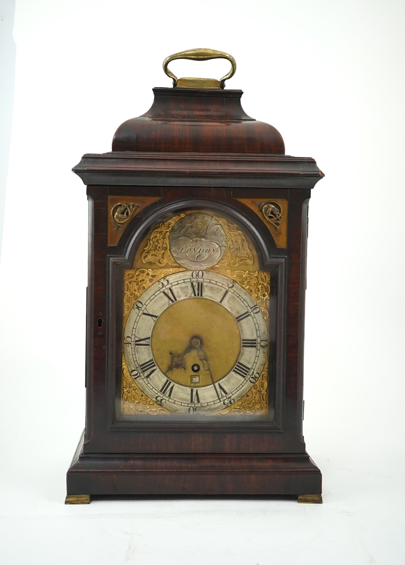 A George III mahogany bracket timepiece by John Neale, London